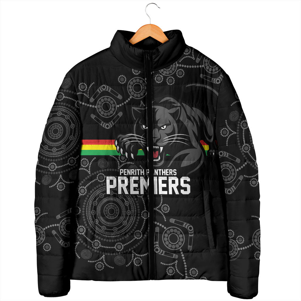 Penrith Premiers 2026 Padded Jacket Panthers Seven-Time Premiership Black