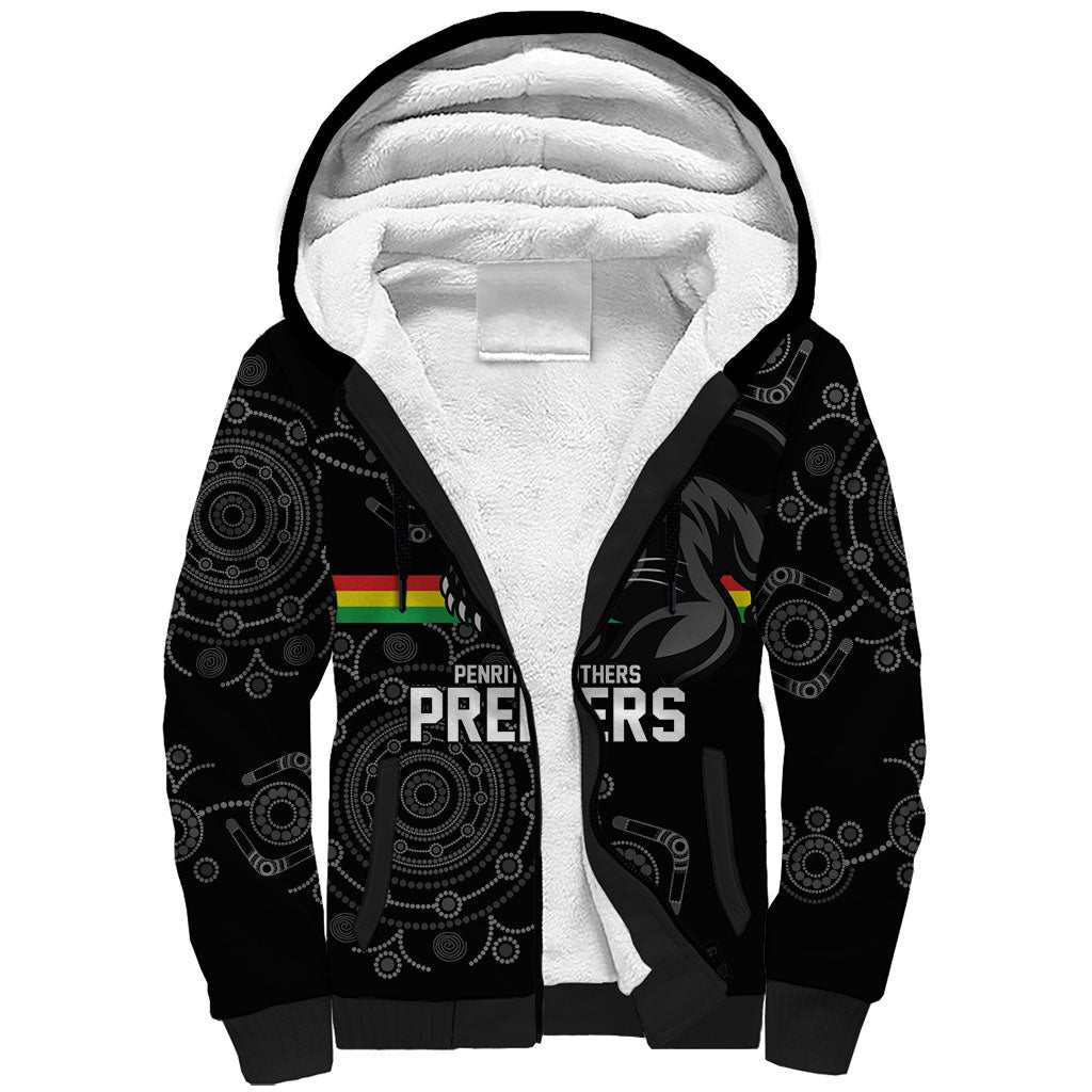 Penrith Premiers 2026 Sherpa Hoodie Panthers Seven-Time Premiership Black