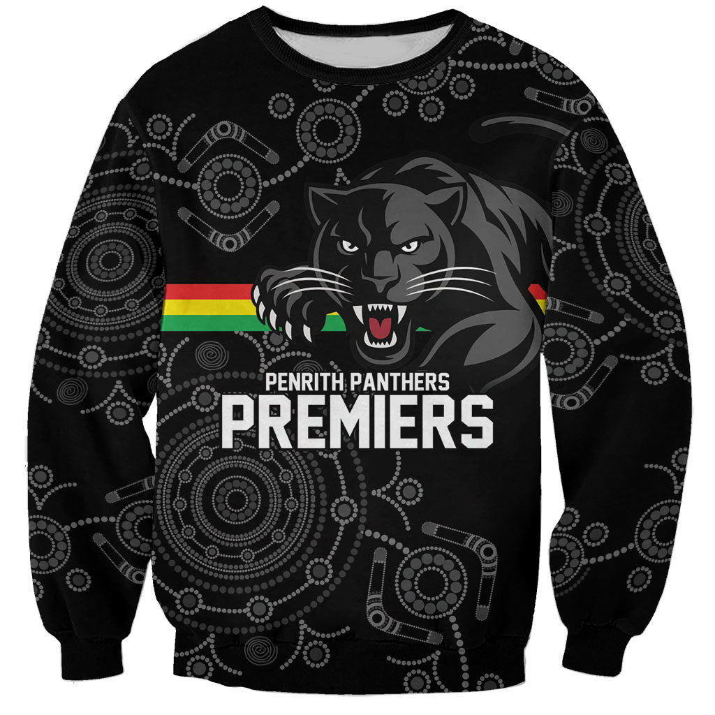 Penrith Premiers 2026 Sweatshirt Panthers Seven-Time Premiership Black