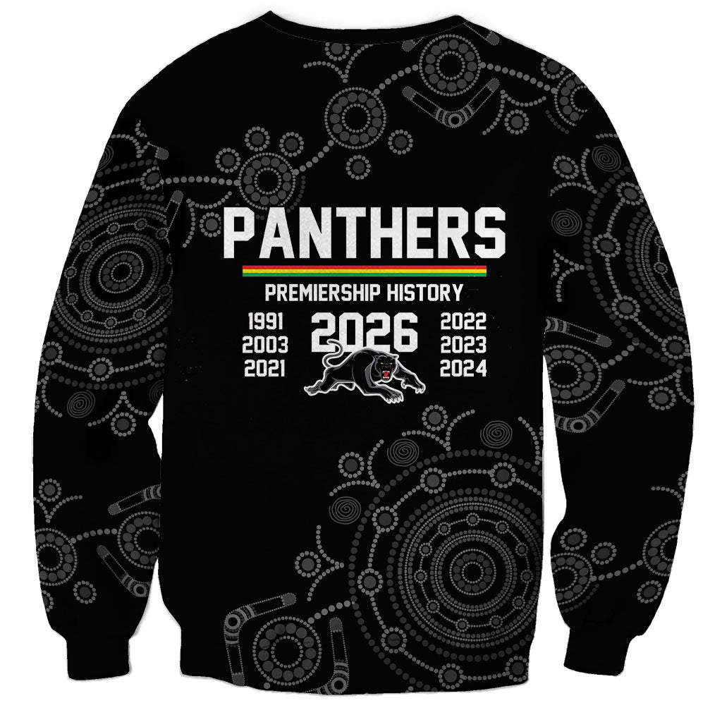 Penrith Premiers 2026 Sweatshirt Panthers Seven-Time Premiership Black