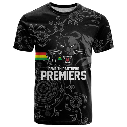 Penrith Premiers 2026 T Shirt Panthers Seven-Time Premiership Black