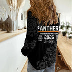 Penrith Premiers 2026 Women Casual Shirt Panthers Seven-Time Premiership Black