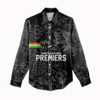 Penrith Premiers 2026 Women Casual Shirt Panthers Seven-Time Premiership Black