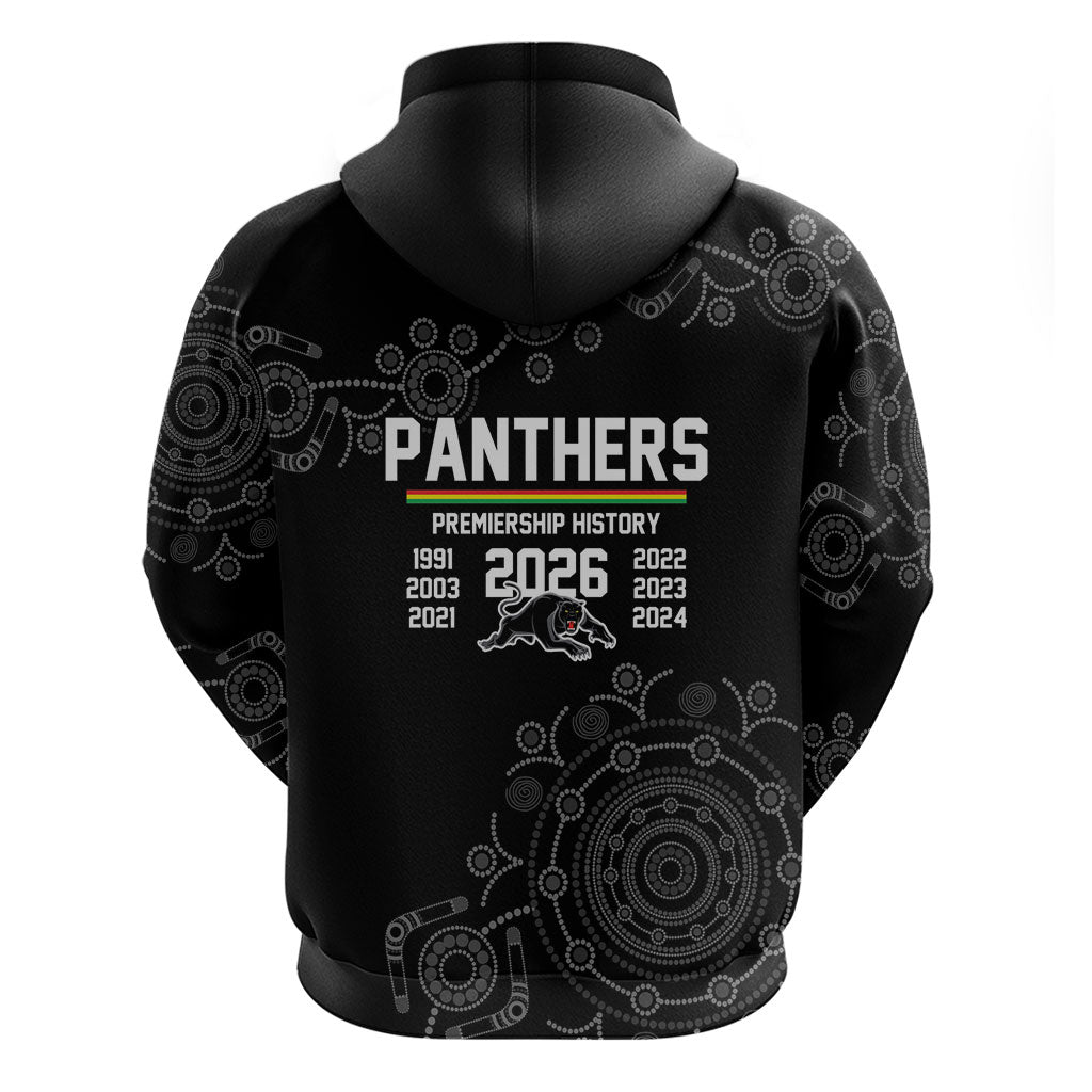Penrith Premiers 2026 Zip Hoodie Panthers Seven-Time Premiership Black