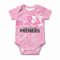 Penrith Premiers 2026 Baby Onesie Panthers Seven-Time Premiership Pink