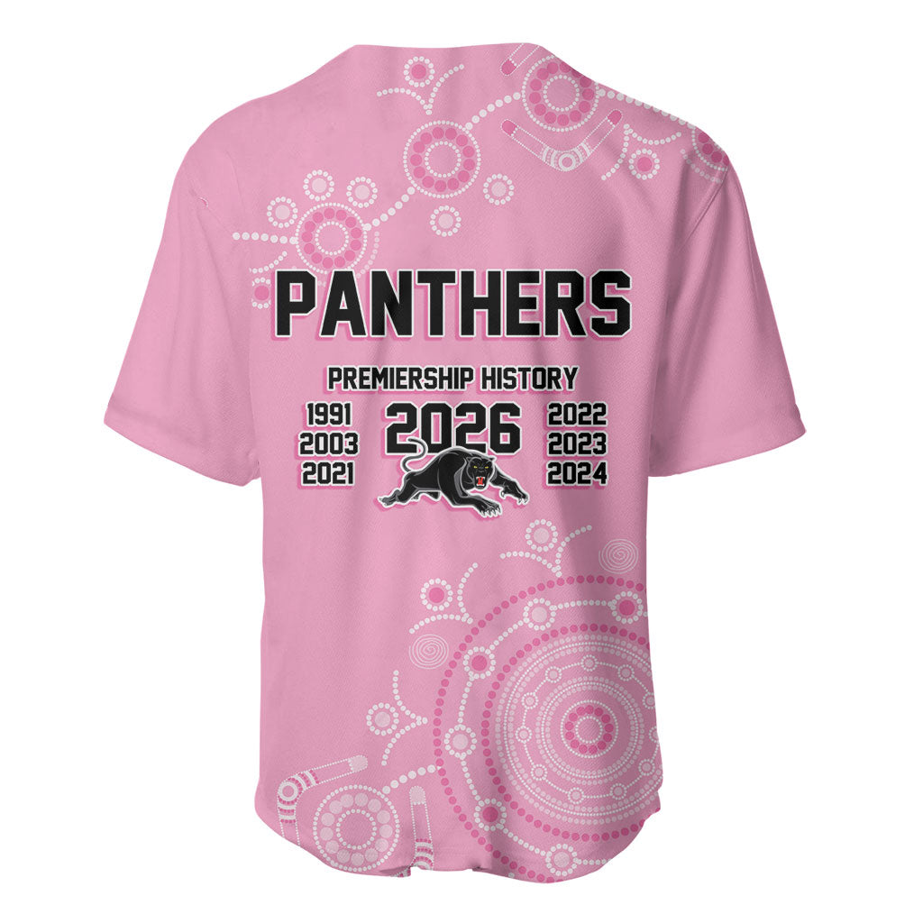 Penrith Premiers 2026 Baseball Jersey Panthers Seven-Time Premiership Pink