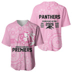 Penrith Premiers 2026 Baseball Jersey Panthers Seven-Time Premiership Pink