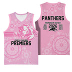 Penrith Premiers 2026 Basketball Jersey Panthers Seven-Time Premiership Pink