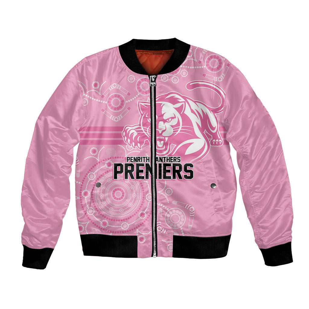 Penrith Premiers 2026 Bomber Jacket Panthers Seven-Time Premiership Pink