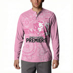 Penrith Premiers 2026 Button Sweatshirt Panthers Seven-Time Premiership Pink
