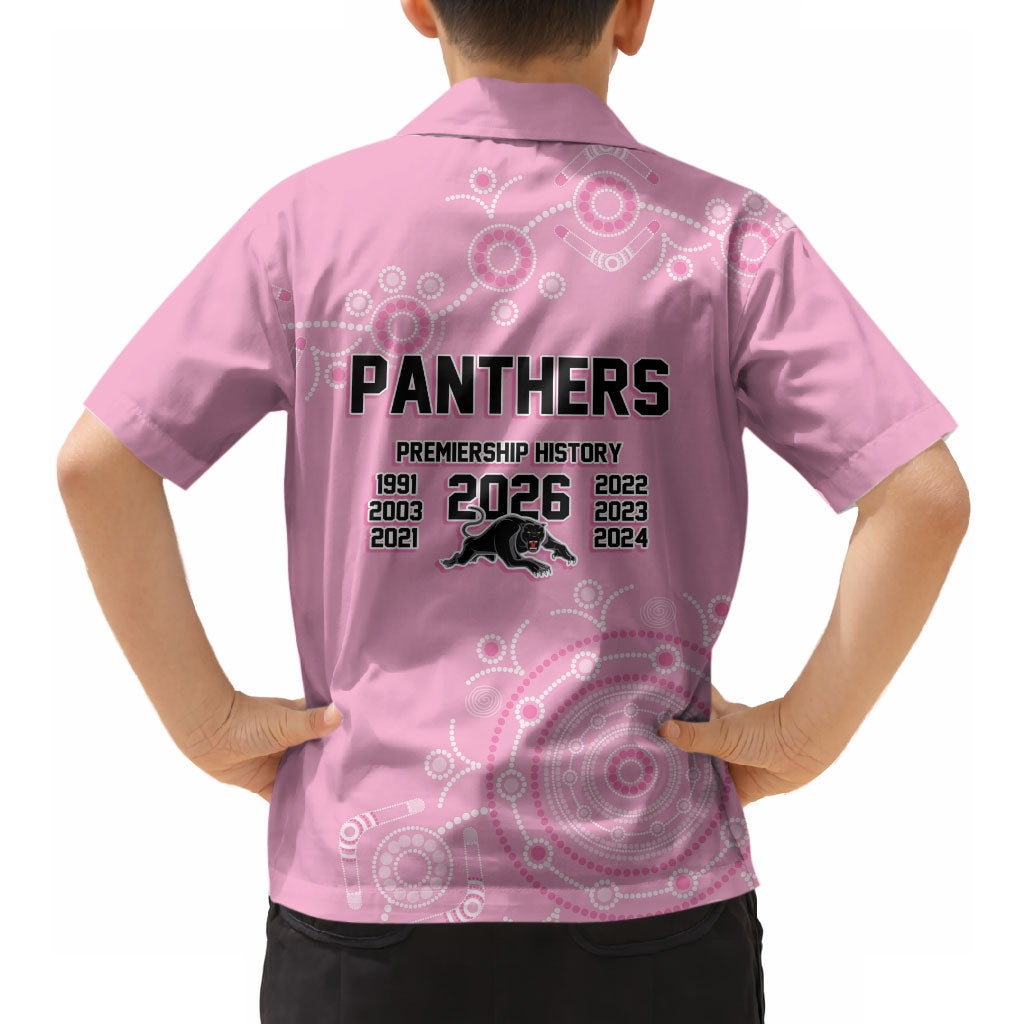 Penrith Premiers 2026 Hawaiian Shirt Panthers Seven-Time Premiership Pink