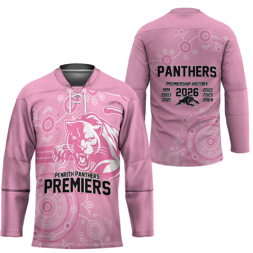Penrith Premiers 2026 Hockey Jersey Panthers Seven-Time Premiership Pink