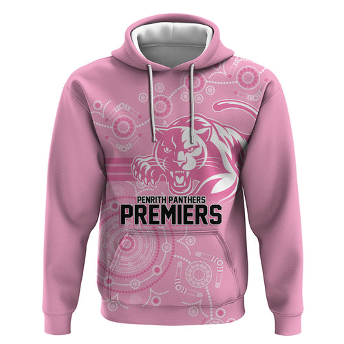 Penrith Premiers 2026 Hoodie Panthers Seven-Time Premiership Pink