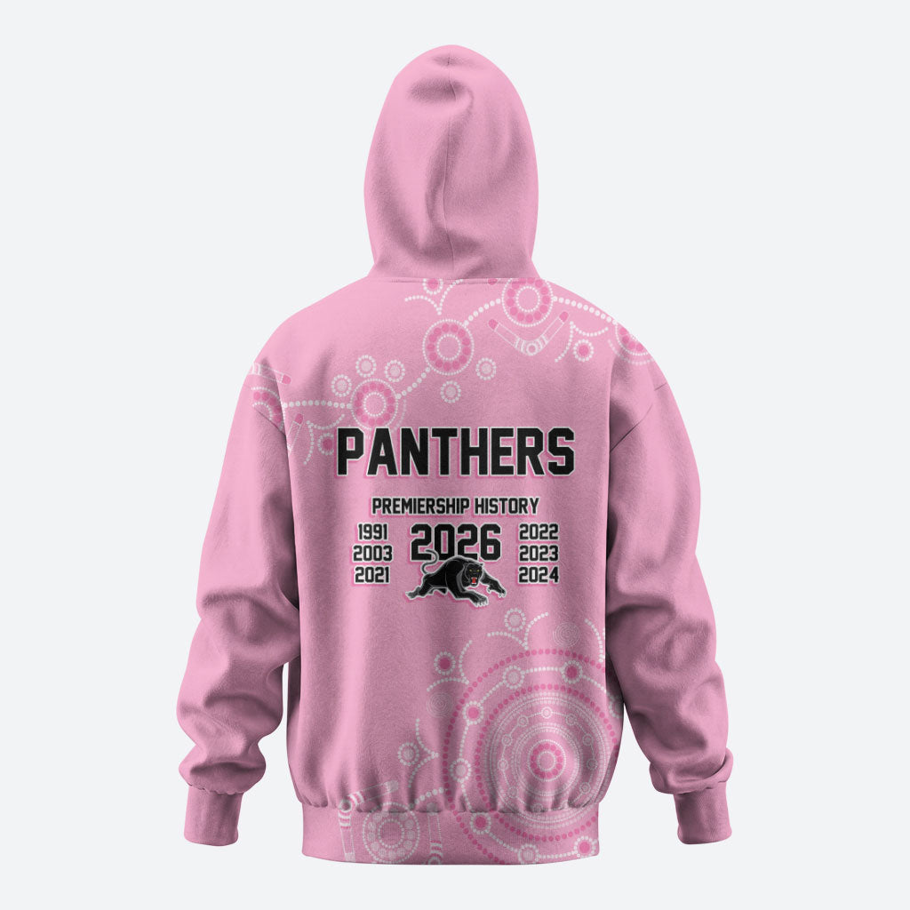 Penrith Premiers 2026 Hoodie Panthers Seven-Time Premiership Pink