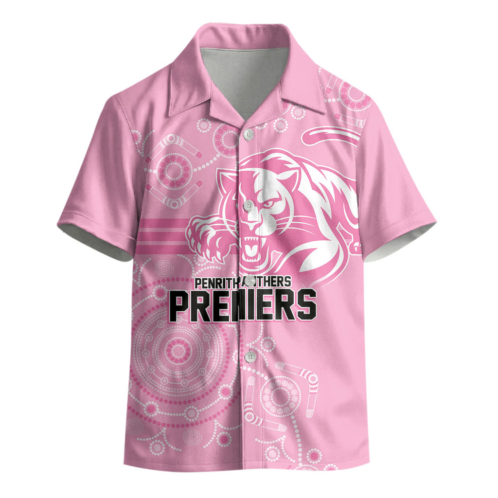 Penrith Premiers 2026 Kid Hawaiian Shirt Panthers Seven-Time Premiership Pink