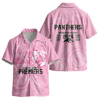 Penrith Premiers 2026 Kid Hawaiian Shirt Panthers Seven-Time Premiership Pink