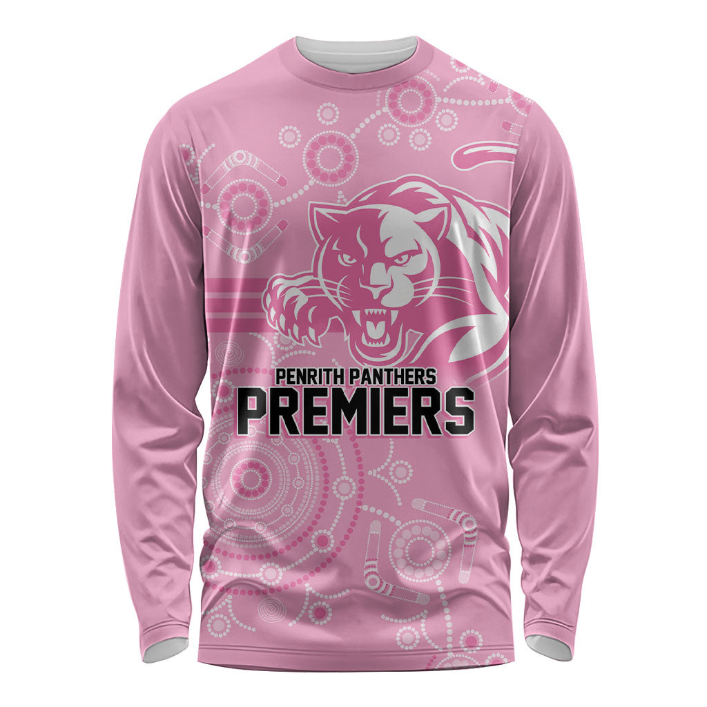 Penrith Premiers 2026 Long Sleeve Shirt Panthers Seven-Time Premiership Pink