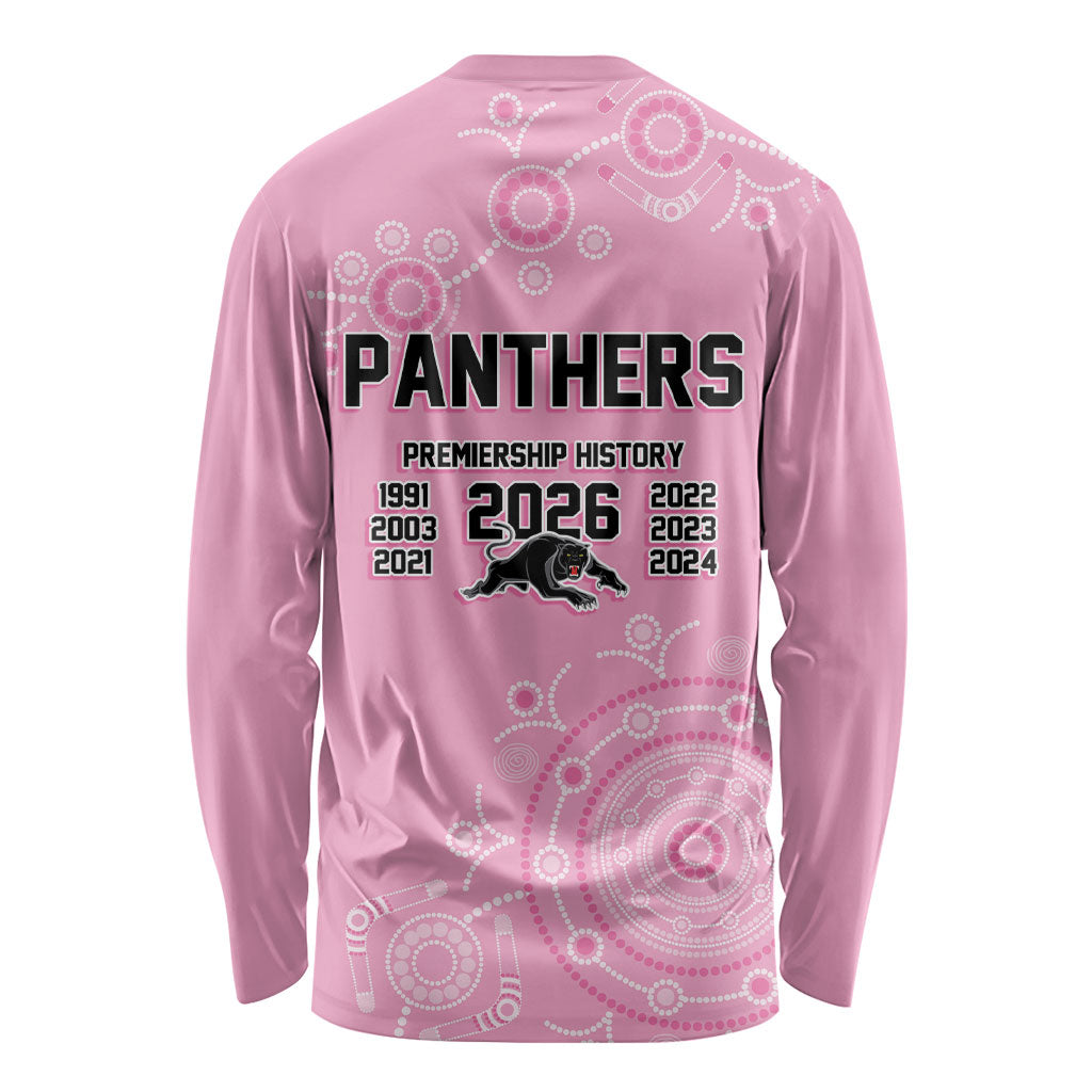 Penrith Premiers 2026 Long Sleeve Shirt Panthers Seven-Time Premiership Pink