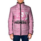Penrith Premiers 2026 Padded Jacket Panthers Seven-Time Premiership Pink