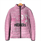 Penrith Premiers 2026 Padded Jacket Panthers Seven-Time Premiership Pink