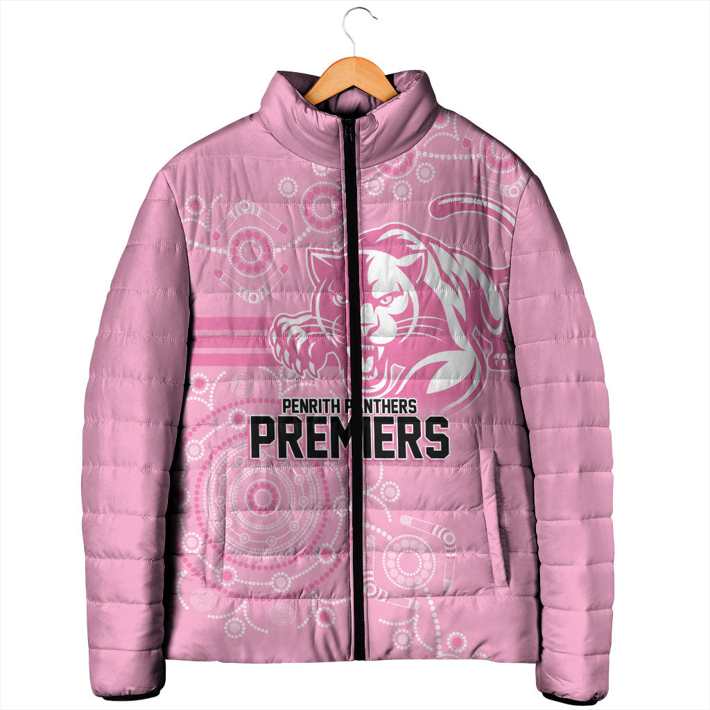 Penrith Premiers 2026 Padded Jacket Panthers Seven-Time Premiership Pink