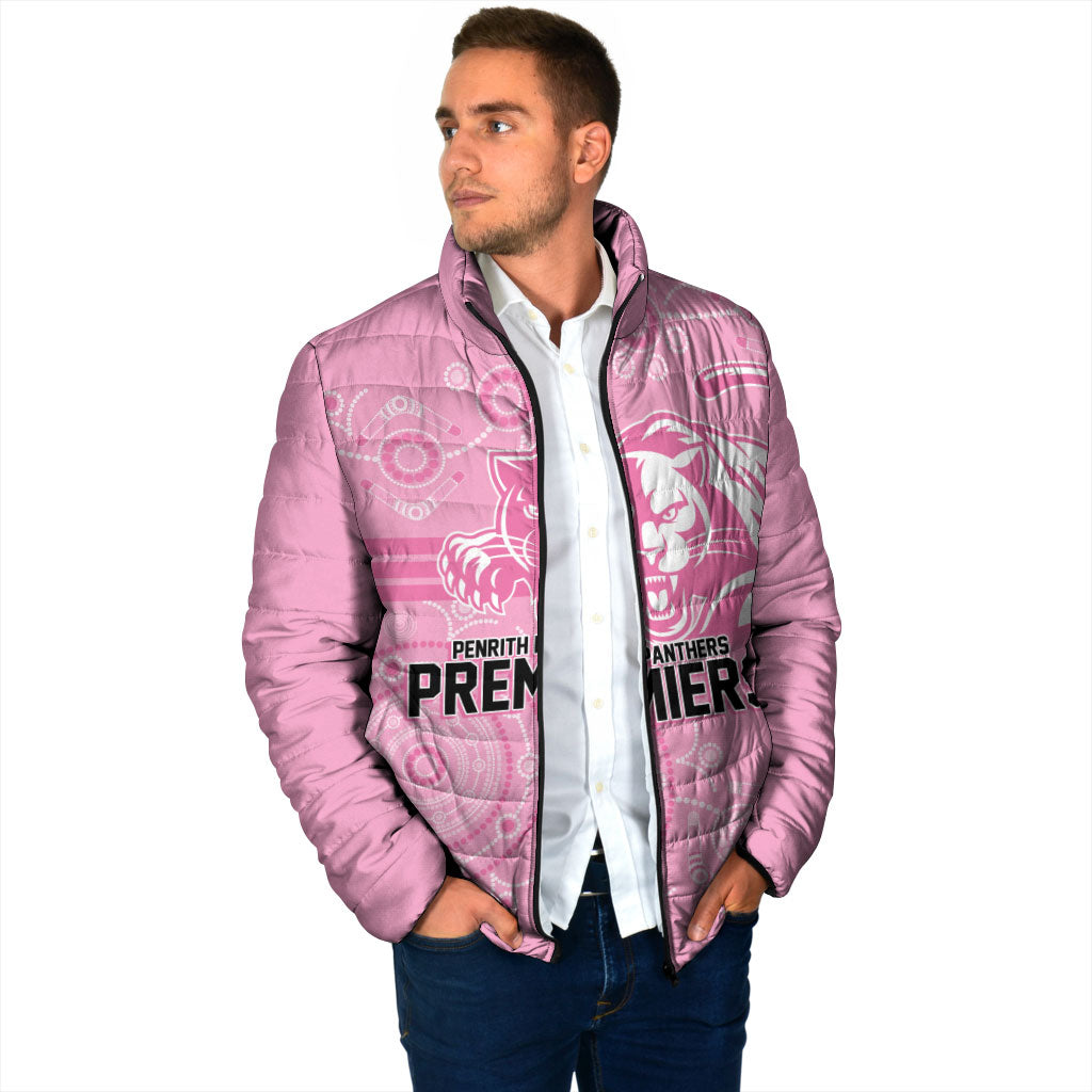 Penrith Premiers 2026 Padded Jacket Panthers Seven-Time Premiership Pink
