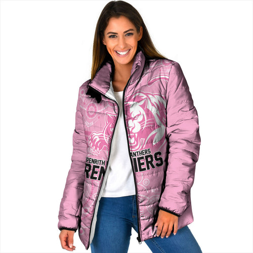 Penrith Premiers 2026 Padded Jacket Panthers Seven-Time Premiership Pink
