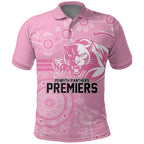 Penrith Premiers 2026 Polo Shirt Panthers Seven-Time Premiership Pink