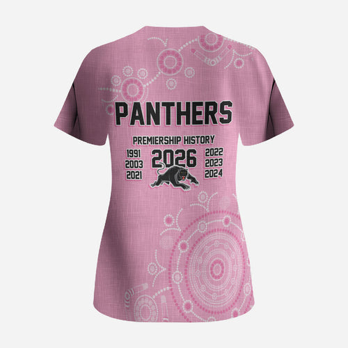 Penrith Premiers 2026 Scrub Top Panthers Seven-Time Premiership Pink