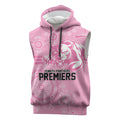 Penrith Premiers 2026 Sleeveless Hoodie Panthers Seven-Time Premiership Pink