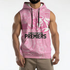Penrith Premiers 2026 Sleeveless Hoodie Panthers Seven-Time Premiership Pink