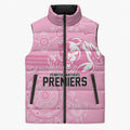 Penrith Premiers 2026 Sleeveless Puffer Jacket Panthers Seven-Time Premiership Pink