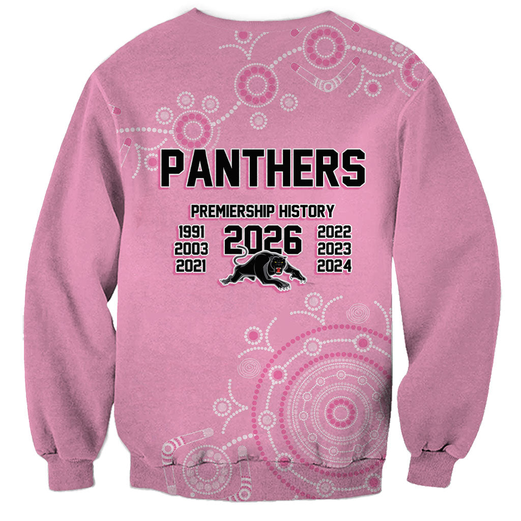 Penrith Premiers 2026 Sweatshirt Panthers Seven-Time Premiership Pink