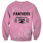 Penrith Premiers 2026 Sweatshirt Panthers Seven-Time Premiership Pink