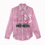 Penrith Premiers 2026 Women Casual Shirt Panthers Seven-Time Premiership Pink