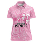 Penrith Premiers 2026 Women Polo Shirt Panthers Seven-Time Premiership Pink