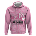 Penrith Premiers 2026 Zip Hoodie Panthers Seven-Time Premiership Pink