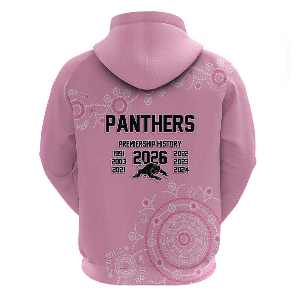 Penrith Premiers 2026 Zip Hoodie Panthers Seven-Time Premiership Pink