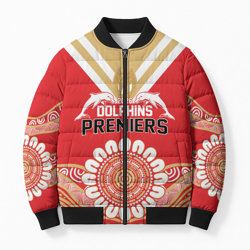 Dolphins First Champions 2026 Bomber Puffer Jacket First Flag Championship