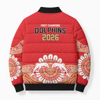 Dolphins First Champions 2026 Bomber Puffer Jacket First Flag Championship