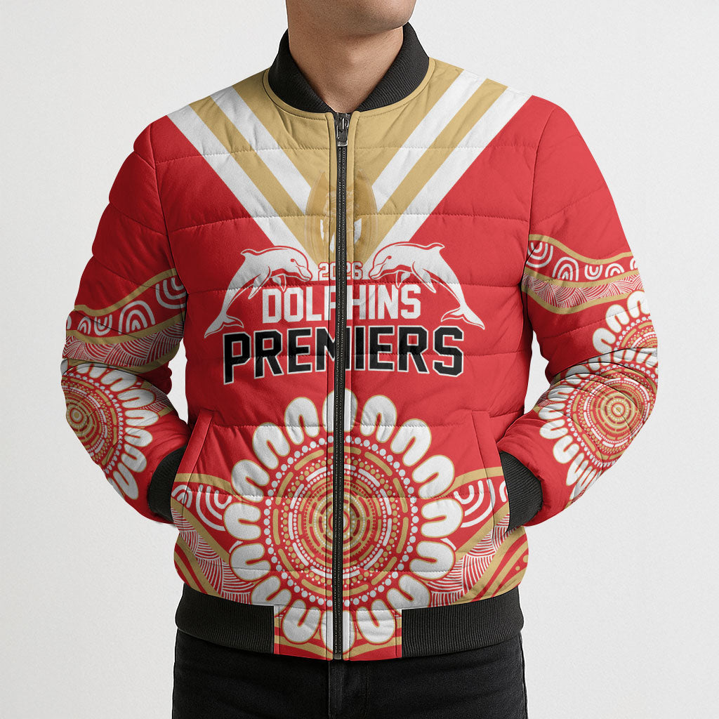 Dolphins First Champions 2026 Bomber Puffer Jacket First Flag Championship