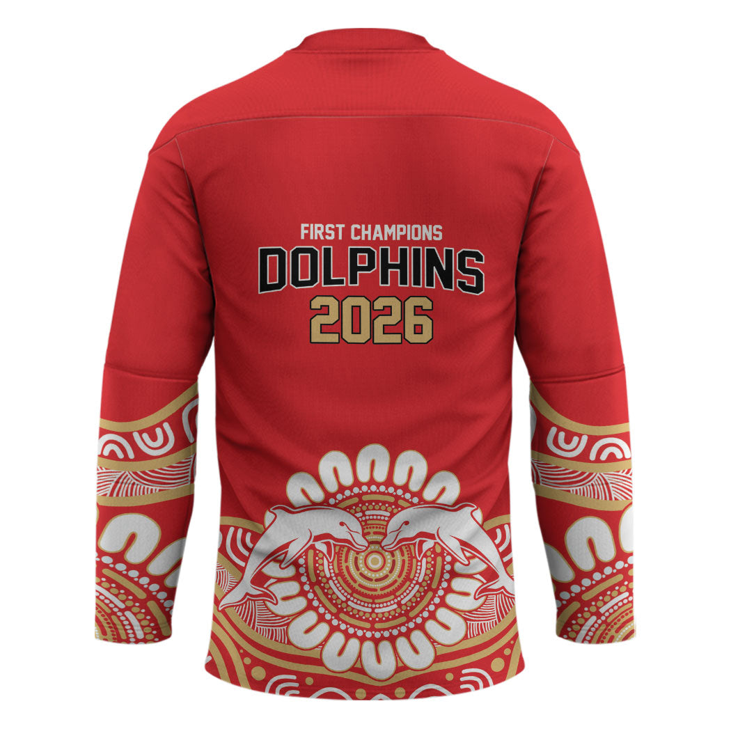 Dolphins First Champions 2026 Hockey Jersey First Flag Championship