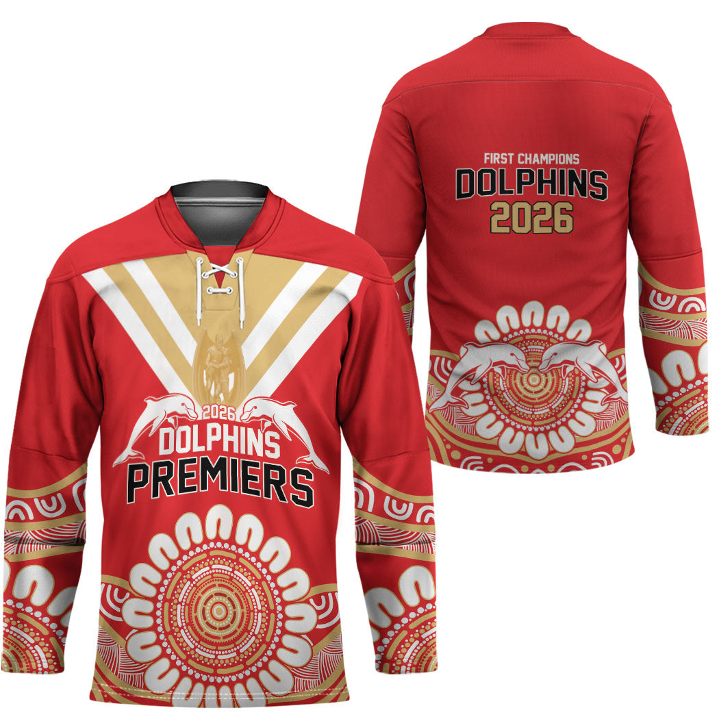 Dolphins First Champions 2026 Hockey Jersey First Flag Championship