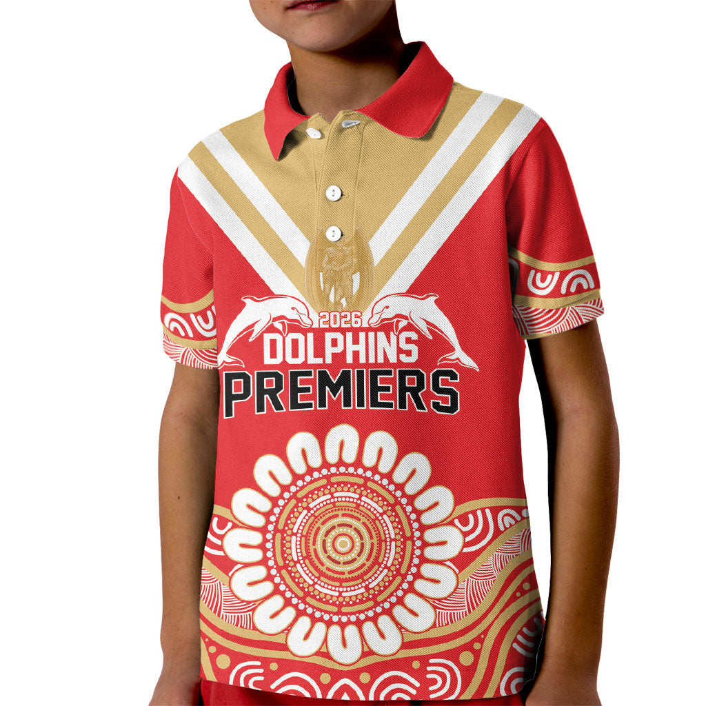 Dolphins First Champions 2026 Kid Polo Shirt First Flag Championship