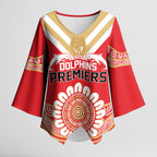 Dolphins First Champions 2026 Kimono Sleeve Blouse First Flag Championship