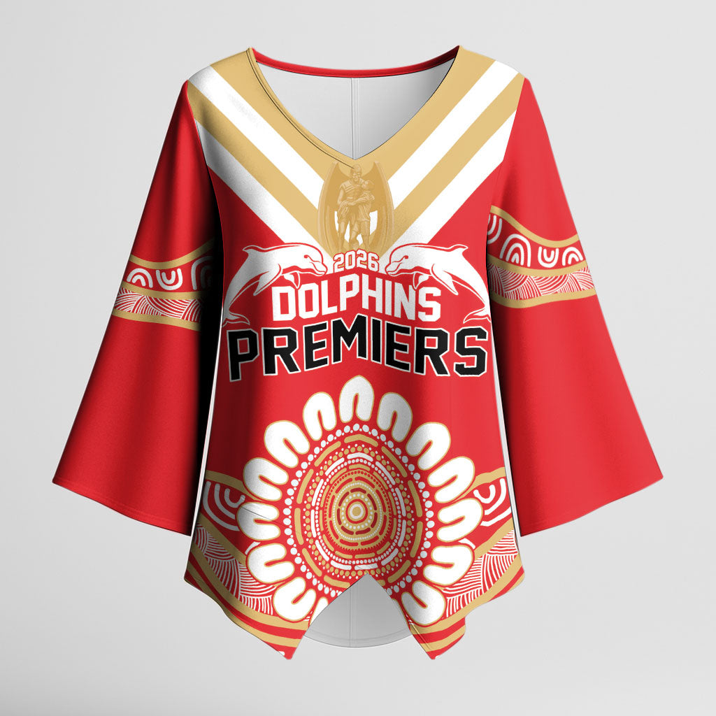 Dolphins First Champions 2026 Kimono Sleeve Blouse First Flag Championship