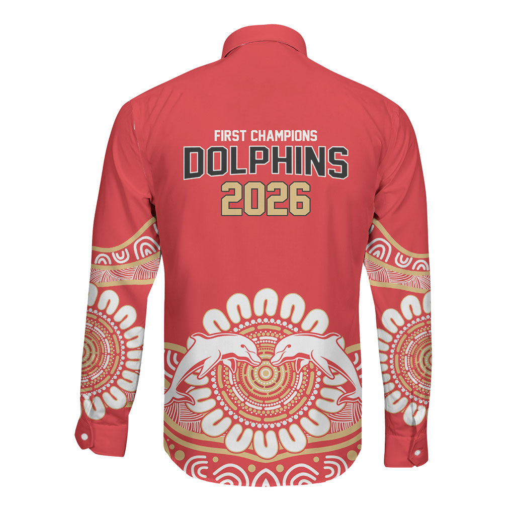 Dolphins First Champions 2026 Long Sleeve Button Shirt First Flag Championship