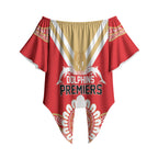 Dolphins First Champions 2026 Off Shoulder Wrap Waist Top First Flag Championship