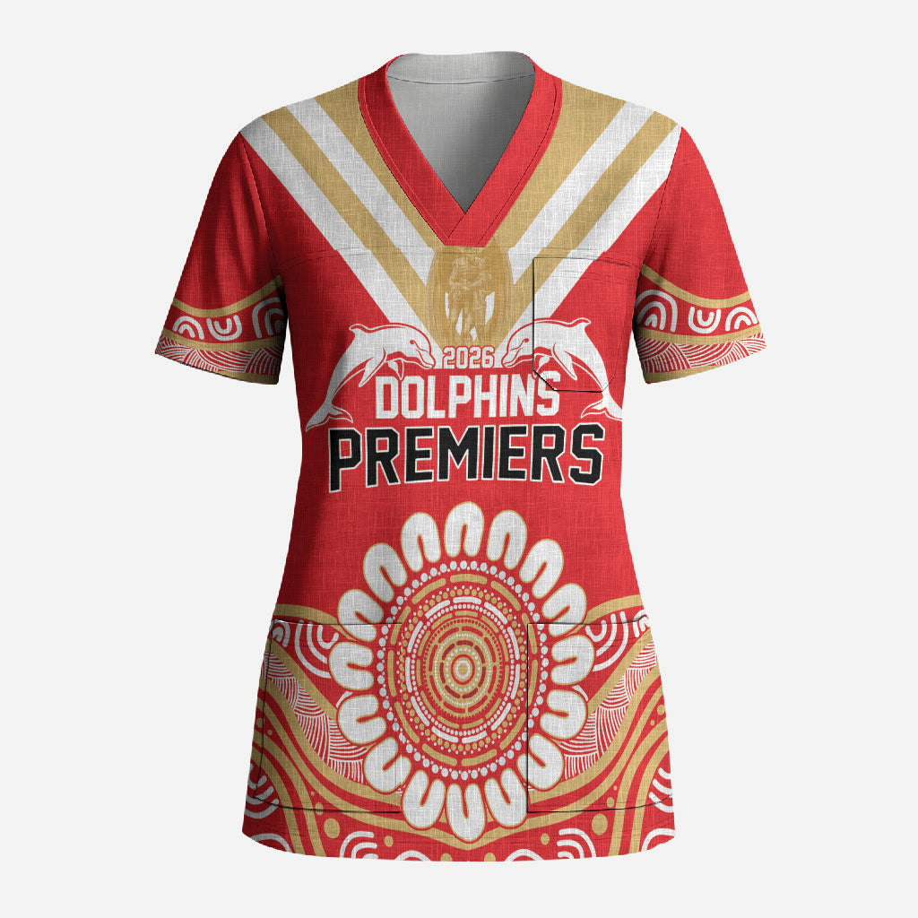 Dolphins First Champions 2026 Scrub Top First Flag Championship