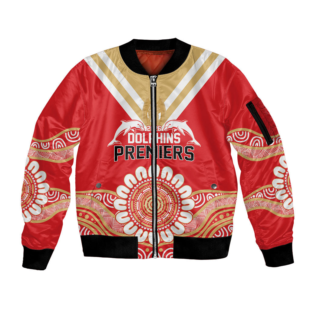 Dolphins First Champions 2026 Sleeve Zip Bomber Jacket First Flag Championship